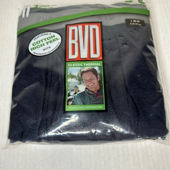 BVD Classic Thermal Pants  Navy Large(a4 - Picture 1 of 9